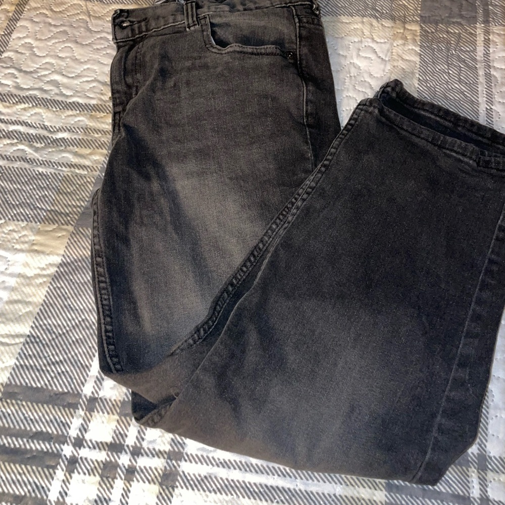 Wonder Nation Men's Charcoal Relaxed Jeans